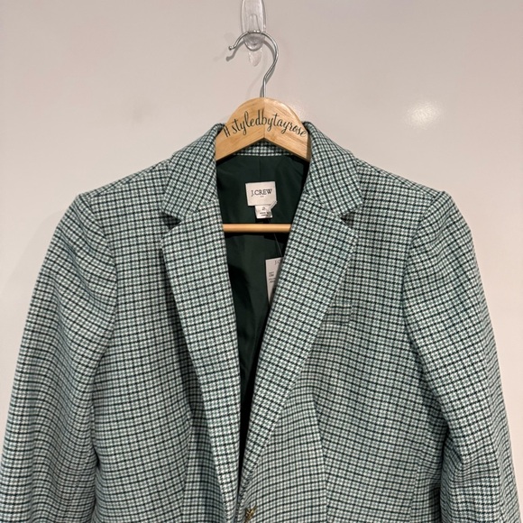 NWT J. Crew Herringbone wool-blend schoolboy blazer - Picture 4 of 11